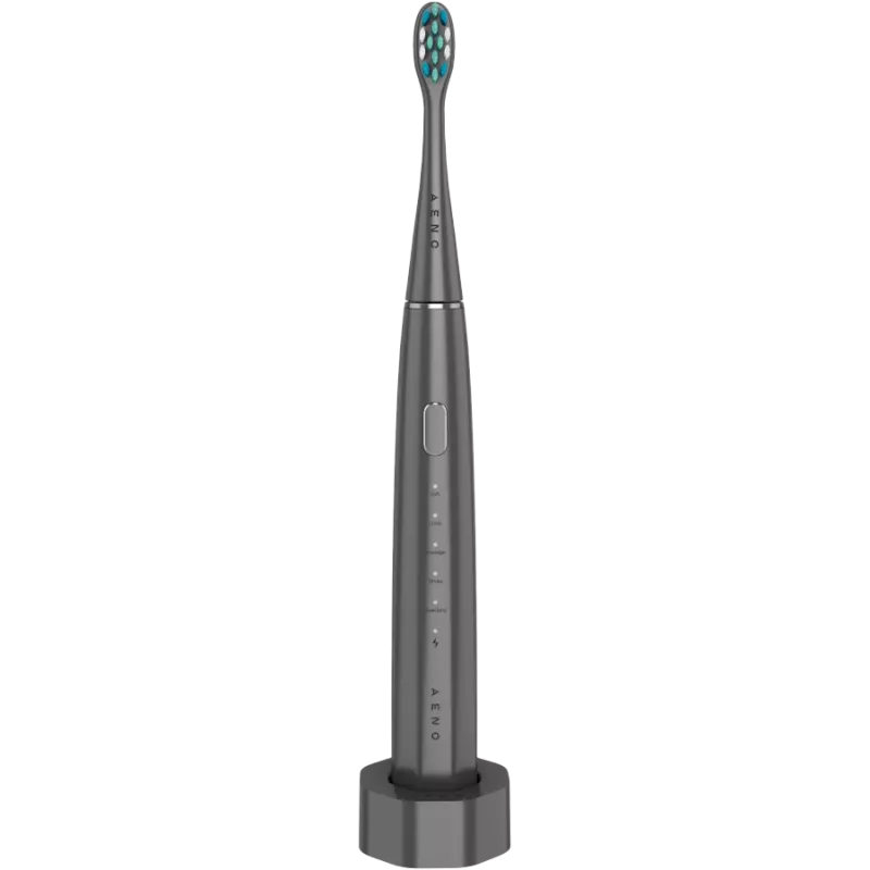 Wireless Tooth Brush, Grey, 3 Brush Heads, 1400mAh, Function: Soft, Clean, Massage, White, Sweep