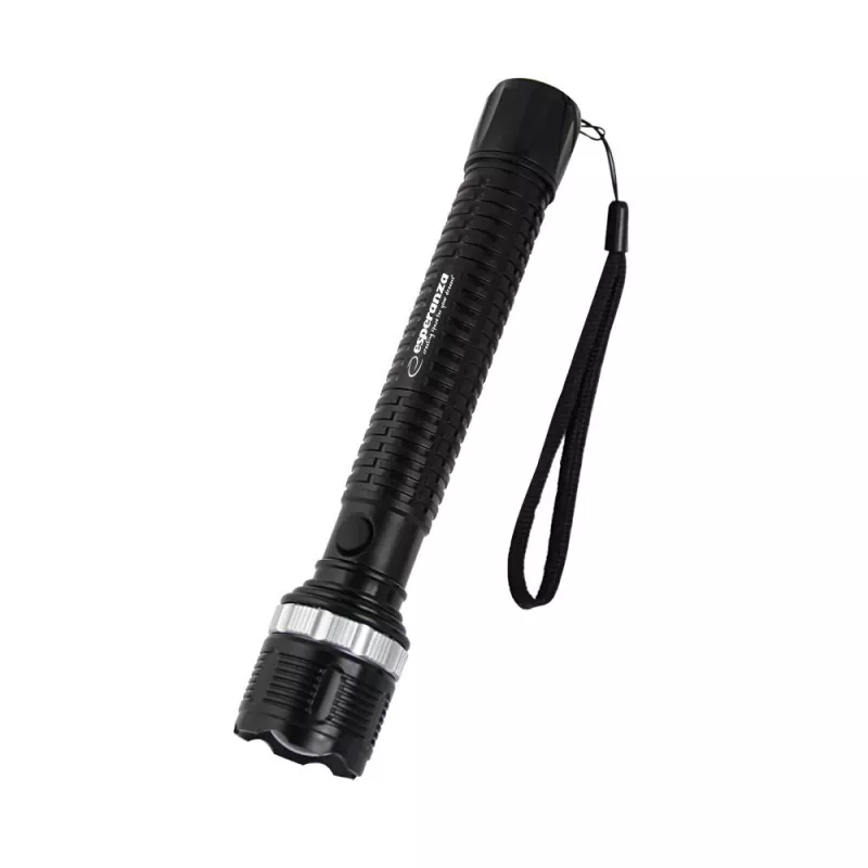 Hand flashlight ESPERANZA Epione XL LED 1.2W 100 lm 100 m Black, battery R20 (3)