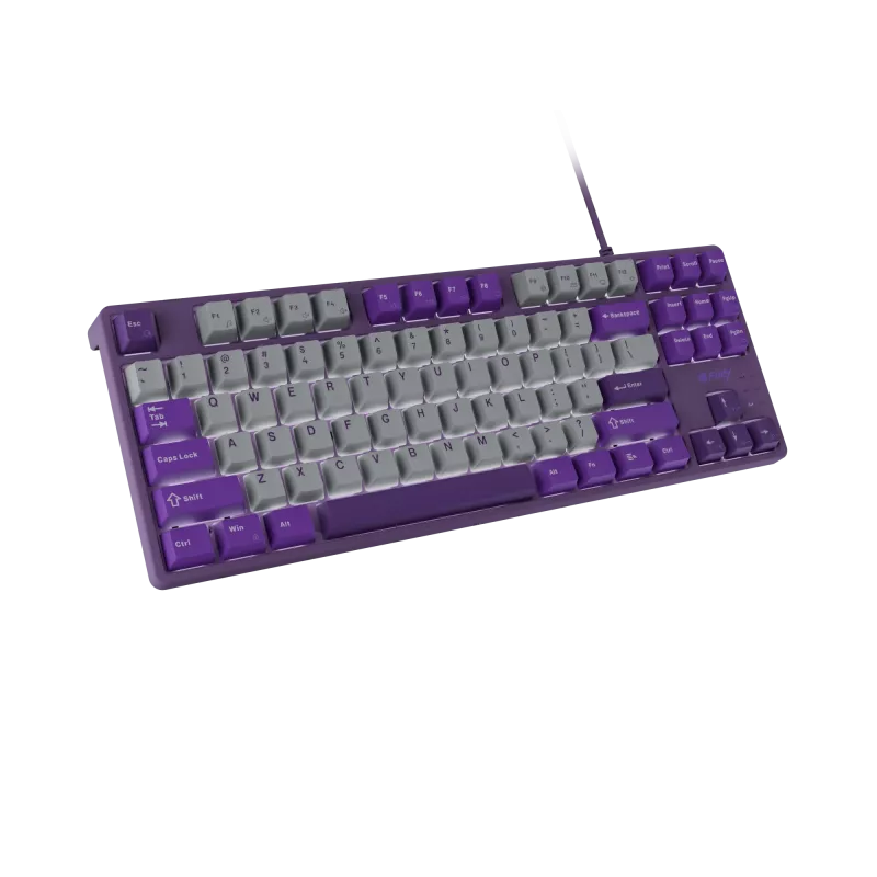 NATEC Fury Gaming Keyboard Kanabo K2 US white-backlit mechanical grey-purple