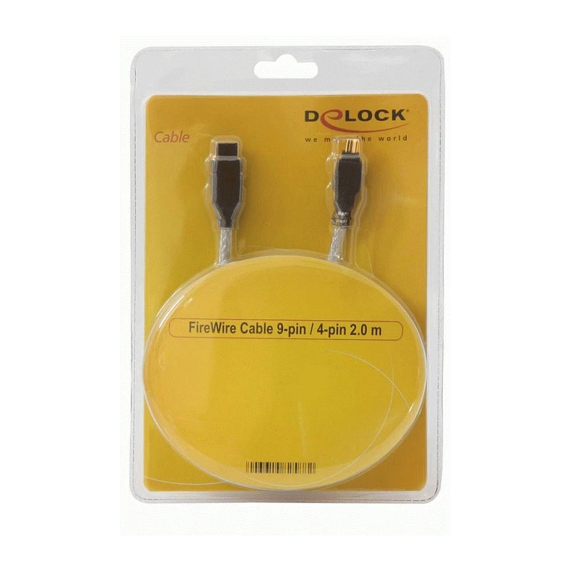 FireWire A/B Cable DeLOCK 82589 2.0m Grey Male/Male