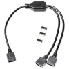 RGB splitter cable EK Water Blocks Loop D-RGB 2-Way Black 5V