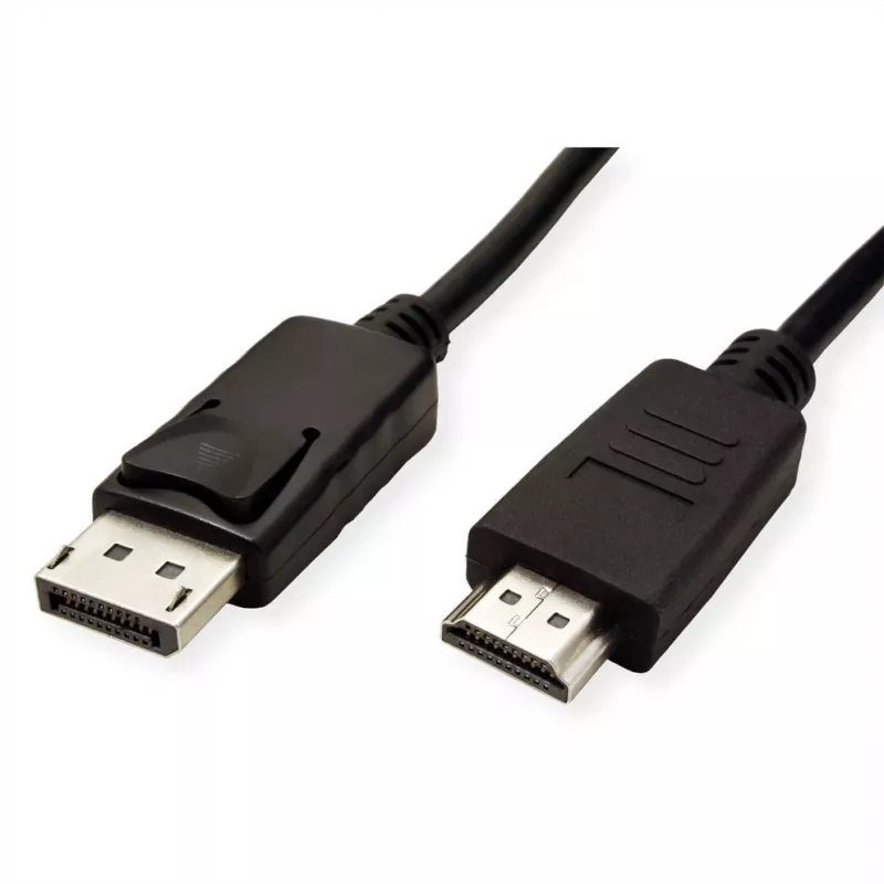 Cable ROLINE 11445780 1 m DisplayPort to HDMI Black