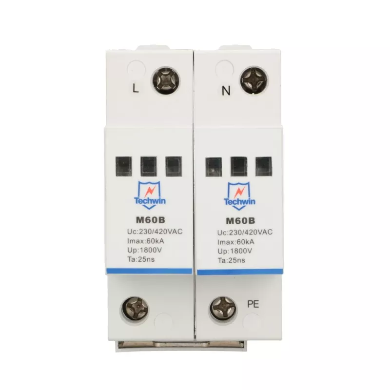 Surge Protector M60B2, 2P 1F 60kA max surge current