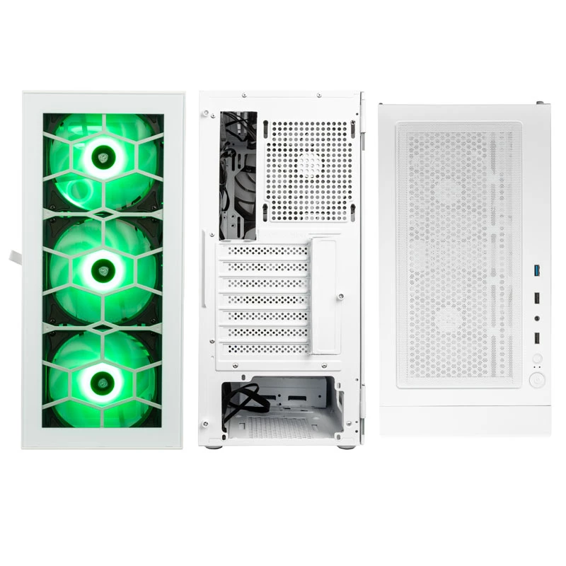 Kolink Observatory HF Glass ARGB Midi-Tower - white
