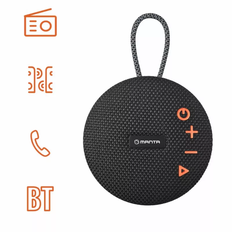 Portable Speaker Manta SPK02GO, Black