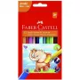 FABER-CASTELL coloured pencils triangular Jumbo 5.4mm 12-pack carton