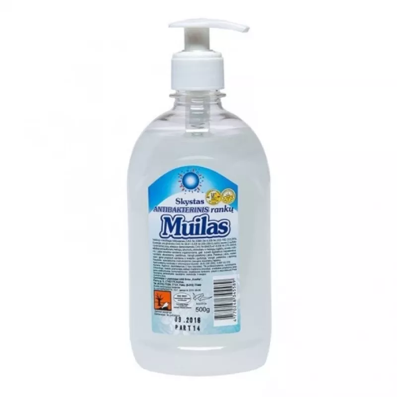 Soap, liquid, antibacterial, with dispenser, 500ml