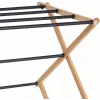 Clothes horse PROMIS ANCONA, foldable steel dryer with wood finish, 10 m drying space, 1000 mm height