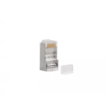 LANBERG RJ-45 wire connector PLS-6000 Cat6 F/UTP translucent white, pack of 100