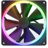 Case fan NZXT F140 RGB 14 cm Black, 500–1800 RPM, Fluid Dynamic Bearing, 4-pin, 18 LEDs