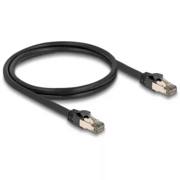 Networking cable DELOCK 80240 Cat6a U/FTP (STP) RJ-45–RJ-45, 1 m, black
