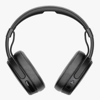 Headset Skullcandy Crusher Wireless — black, binaural circumaural, Bluetooth & 3.5 mm, foldable, 40 h battery