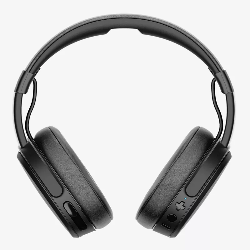 Headset Skullcandy Crusher Wireless — black, binaural circumaural, Bluetooth & 3.5 mm, foldable, 40 h battery