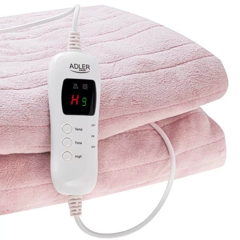 Electric blanket Adler AD 7443 160 x 180 cm — fleece, 7 heating levels, remote control, 120 W