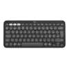 Logitech Pebble Keys 2 K380s - Keyboard - Wireless - Bluetooth LE - QWERTY - Nordic (Danish/Finnish/Norwegian/Swedish) - tonal graphite (920-011879)