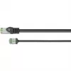 Goobay Ultra-Flexible CAT 8.1 Patch Cable slim U/FTP black - extra-short plug 99.9% (74354)