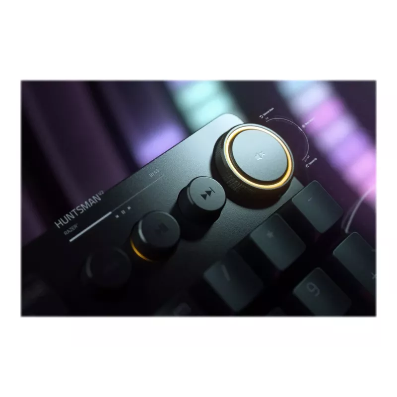 Wired Gaming Keyboard Razer Huntsman V2 — Clicky Purple Optical Switch, RGB LED