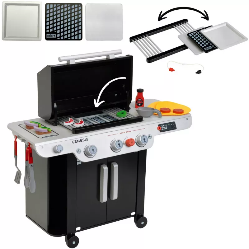Weber-Grill Genesis aus Wood (MDF), Play Kitchen black/Grey