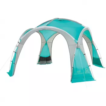 Event Dome Shelter XL, 4,5 x 4,5m, Pavillon Light Blue/Grey