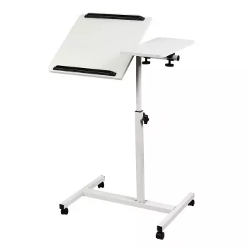 Maclean mobile desk/laptop stand, white, height adjustment 59-89cm, max. 30kg , MC-121 W