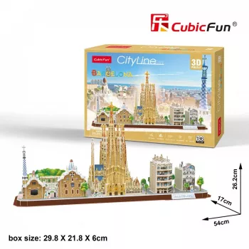 3D Puzzle - Barcelona - Difficulty: 4/8