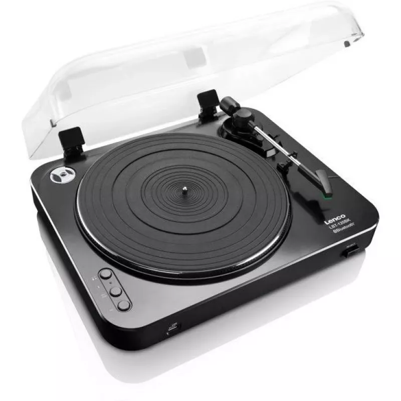 Belt-drive audio turntable Lenco LBT-120BK Black Semi Automatic