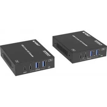 SpeaKa Professional SP-USBE-820 7+1 Port KVM-extender over PC controllable Black (SP-13472864)
