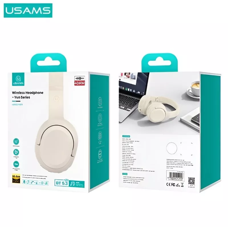 Bluetooth Headphone Usams Yun Series TDLYEJYX02 Beige