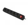 Power Extension Cable Lanberg PS1-05F-0300-BK 3m 5 AC Outlets Indoor Black