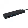 USB-C hub HYPER HD4101BKGL — 5-port (USB-C, USB 3.2 Gen1 Type-A, HDMI 4K), 5000 Mbit/s, Black