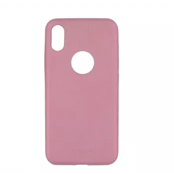 Phone cover Tellur Slim Synthetic Leather for iPhone X/XS — Pink, slim protective case