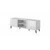 RTV cabinet ABETO 150x42x52 white/white glossy