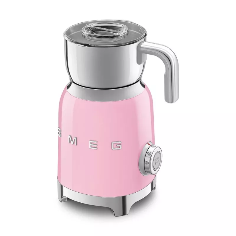 Automatic milk frother Smeg MFF11PKEU Rose Stainless steel 500W