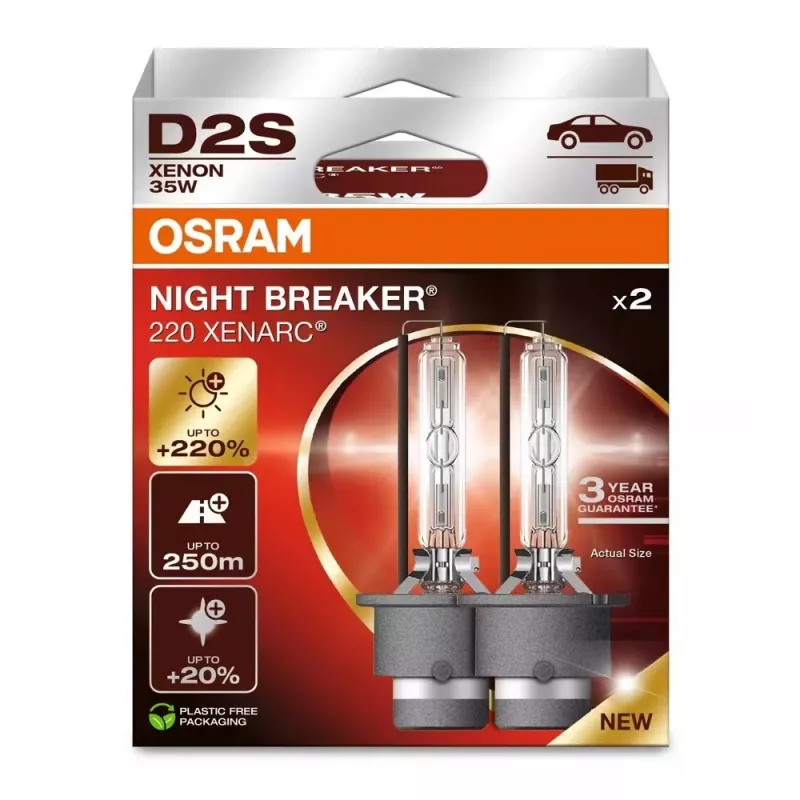 Automotive HID Xenon Bulb Ledvance D2S 85V 35W P32D-2 4500K