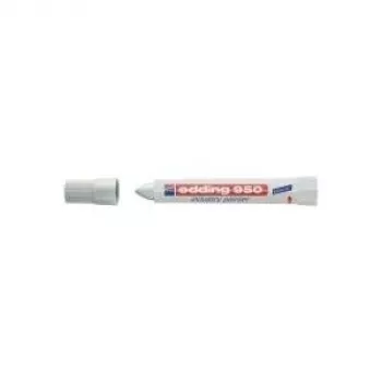Industrial marker Edding E-950 White Fine Tip — 1 pc, fine tip for marking on metal, plastic and coated surfaces