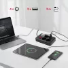 Power strip MACLEAN MCE393 B — 4 sockets, 3×USB, 110–240V, 2500W, 3 m cable, black