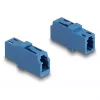 DeLOCK Optical Fiber Coupler LC Simplex female to LC Simplex female UPC blue