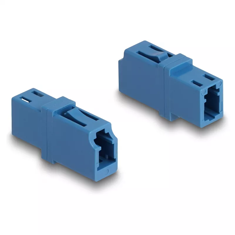 DeLOCK Optical Fiber Coupler LC Simplex female to LC Simplex female UPC blue