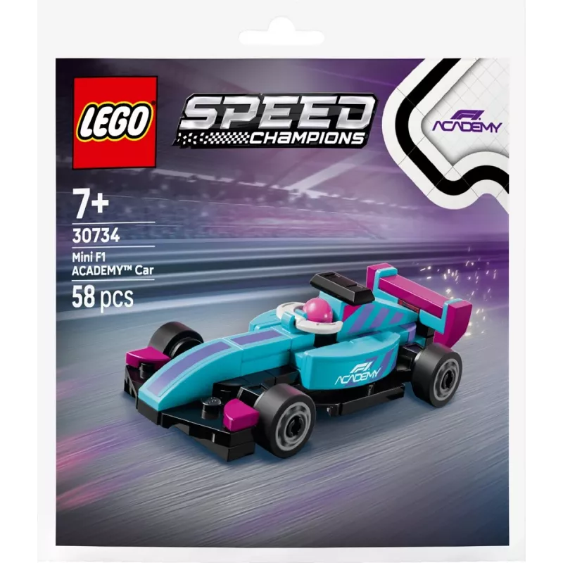 30734 Speed Champions F1 ACADEMY Mini-Auto, Construction Toy Polybag