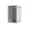 Lanberg WF10-2309-10S 9U 10 inch Wall-Mounted Rack Cabinet, 280x310x469 mm, 20 kg Load, Grey, Lockable Glass Door