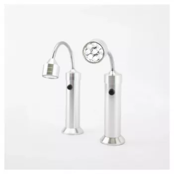 Grill light RealPower 495550 — stainless steel, battery AAA, set of 2 for outdoor barbecue