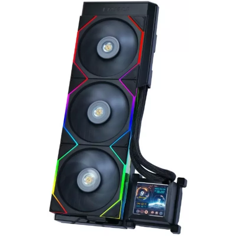 All-in-one liquid cooler Lian Li HydroShift LCD 360S 12 cm Black