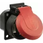 Socket AS Schwabe 45080 IP54 red — weatherproof power outlet for outdoor use