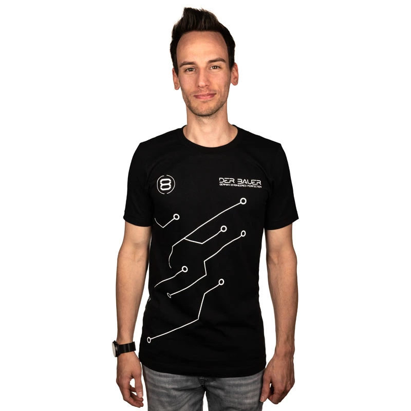 T-shirt der8auer PCB-Design, size M — der8auer branded apparel