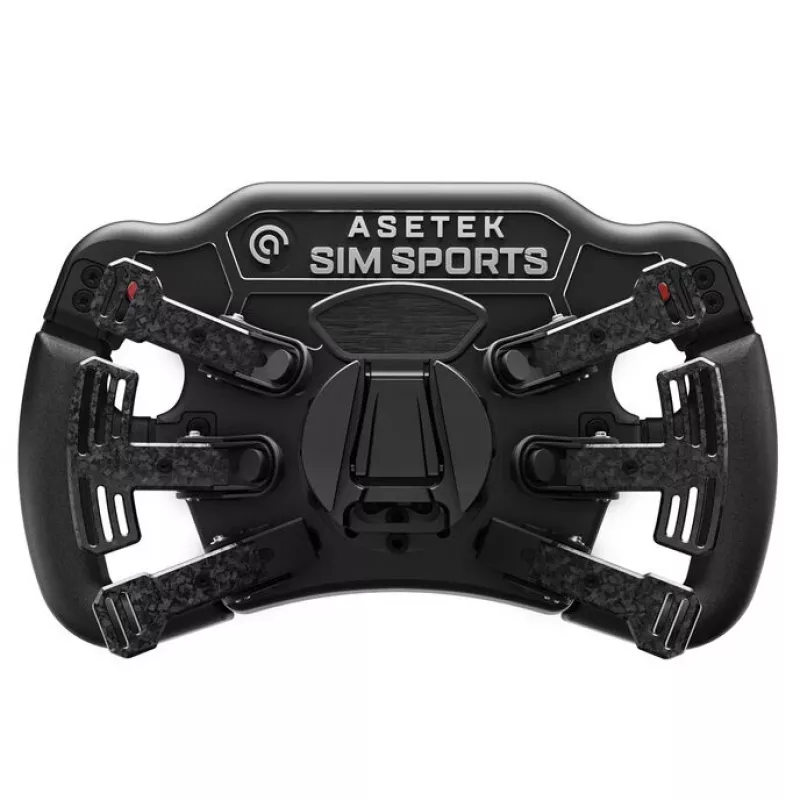 Steering Wheel Asetek Invicta 4.3-Inch LCD USB-C Red on Black Edition