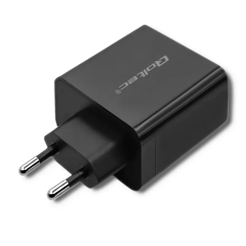 Power adapter QOLTEC 51717 45W 20V 3A AC indoor charger for smartwatch, black