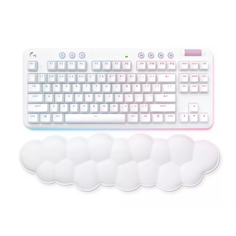 Logitech G715 Wireless Gaming Keyboard - Off White - Fra - Central (920-010459)