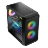 Computer Case Logic Concept Portos Mini ARGB Micro ATX Black