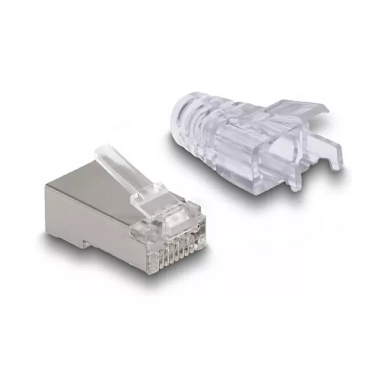 DeLOCK RJ45 Modular Plug Cat.6 50 pcs with bend protection boots