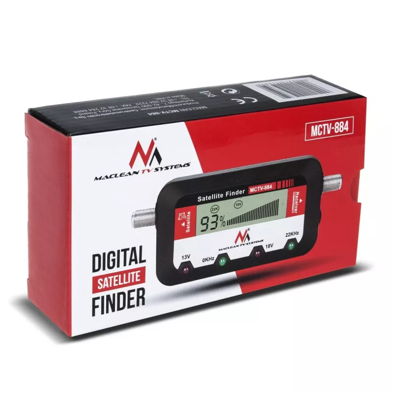 Maclean MCTV-884 Digital Satellite Signal Meter, LCD